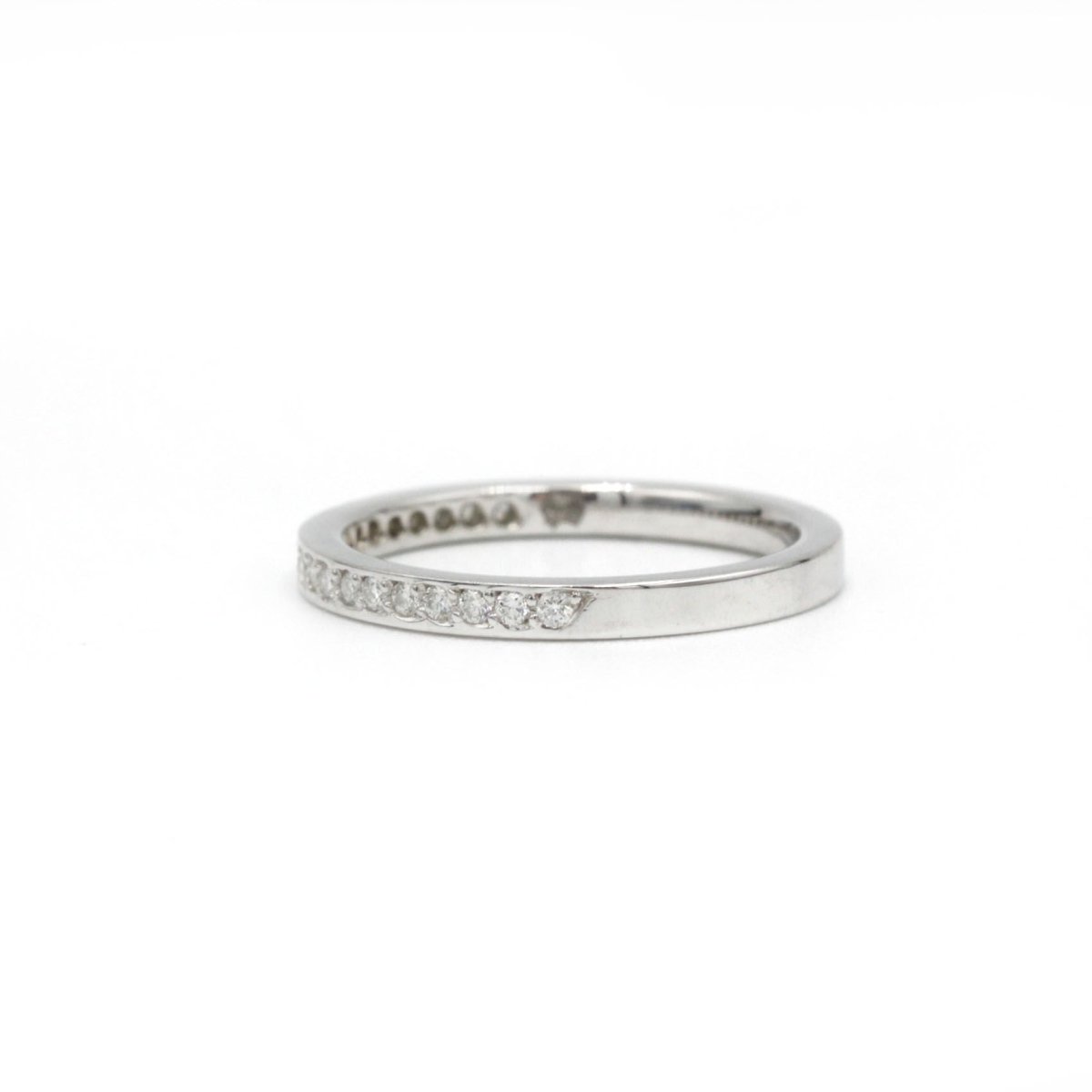 Bague Alliance en platine et diamants - Castafiore