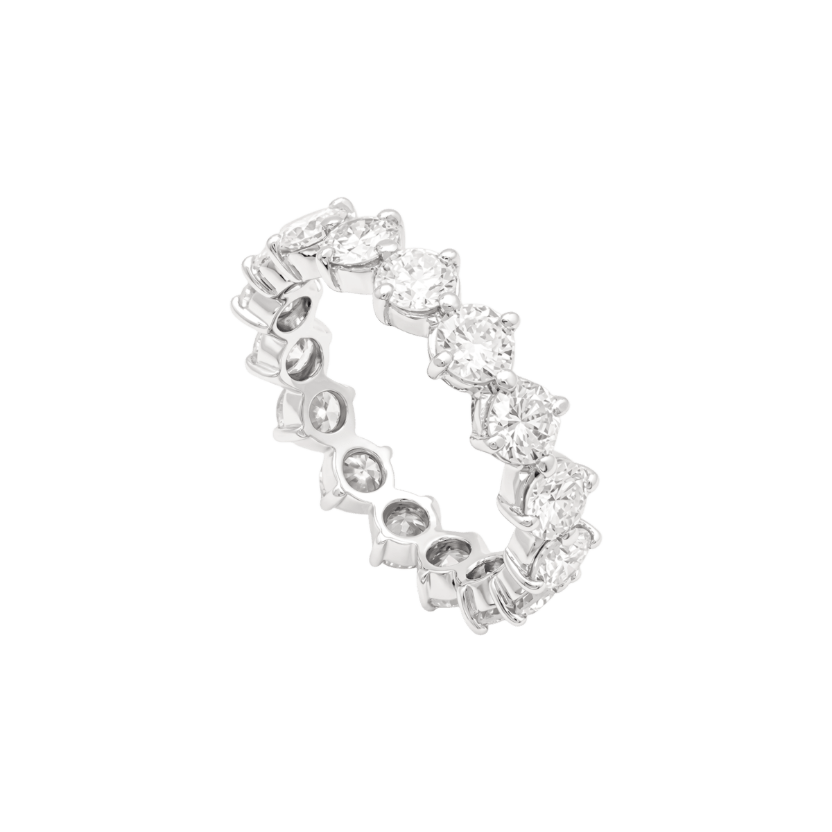 Bague Alliance en platine et diamants - Castafiore