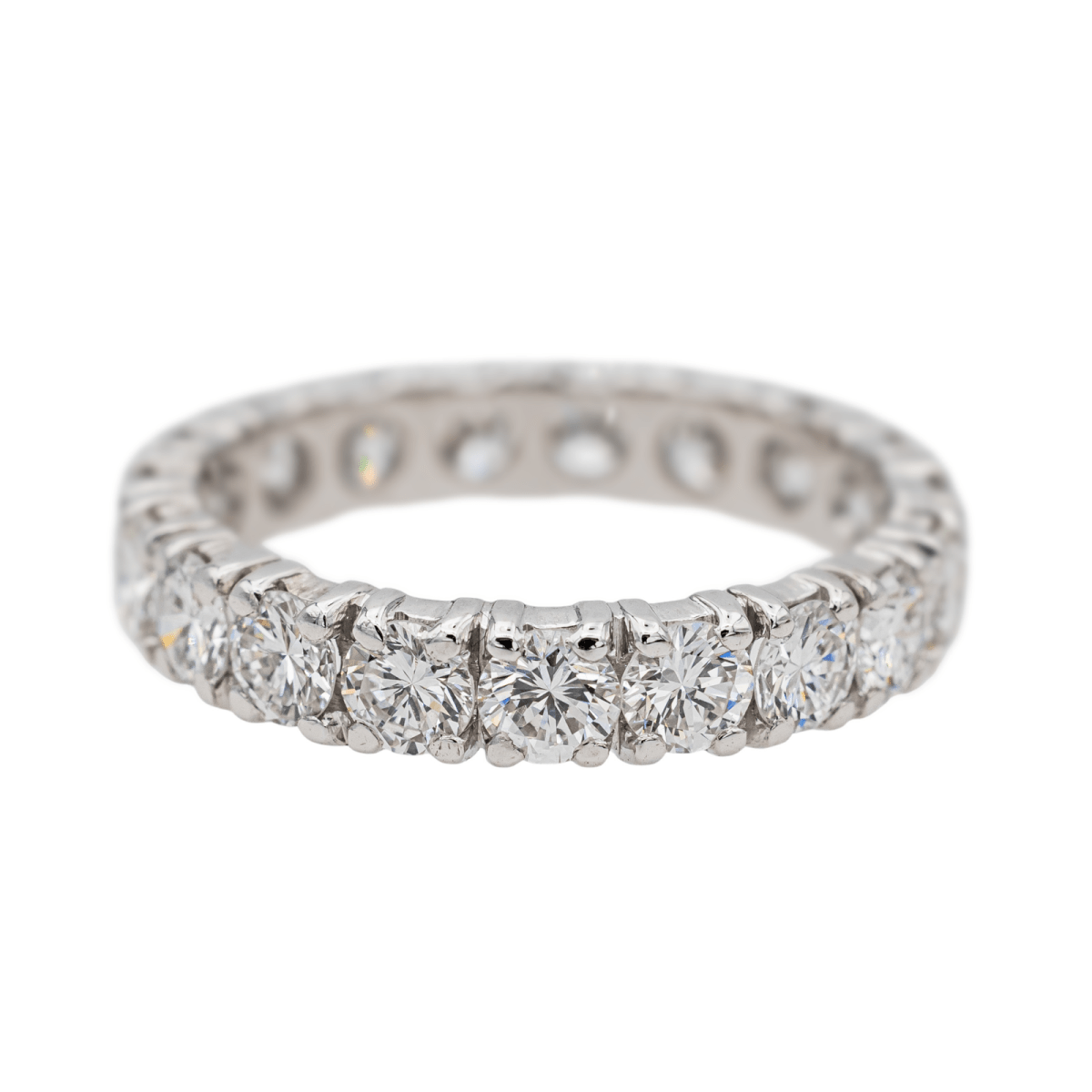 Bague Alliance en platine et diamants - Castafiore