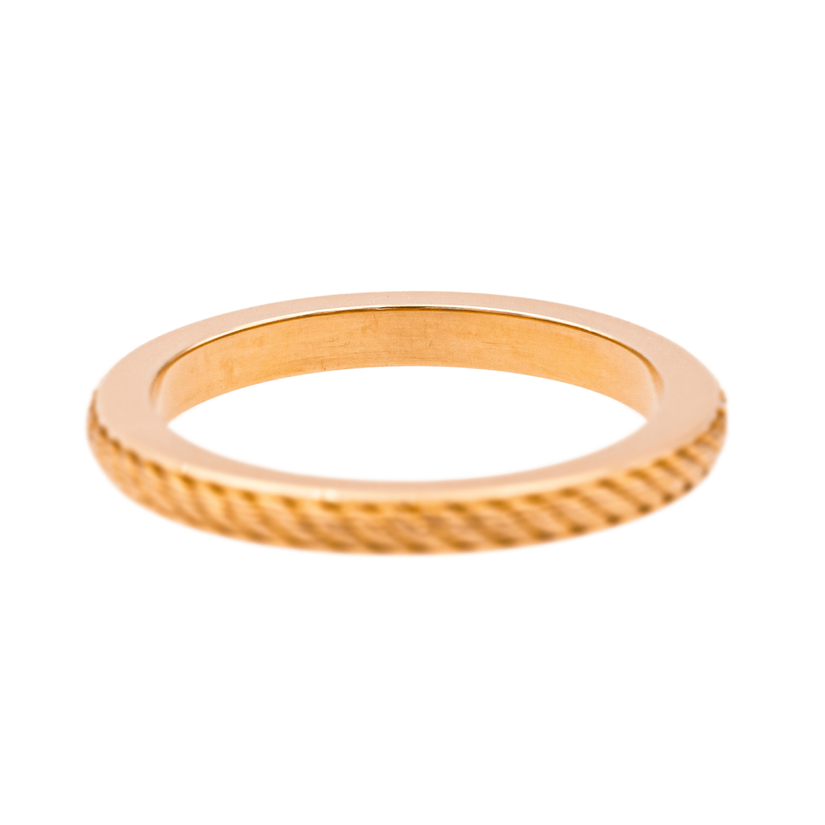 Bague Alliance FRED "Force 10" en or rose et diamants - Castafiore