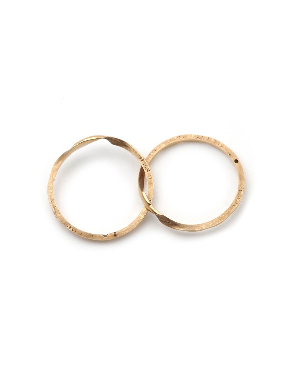 Bague Alliance jumelée en or - Castafiore