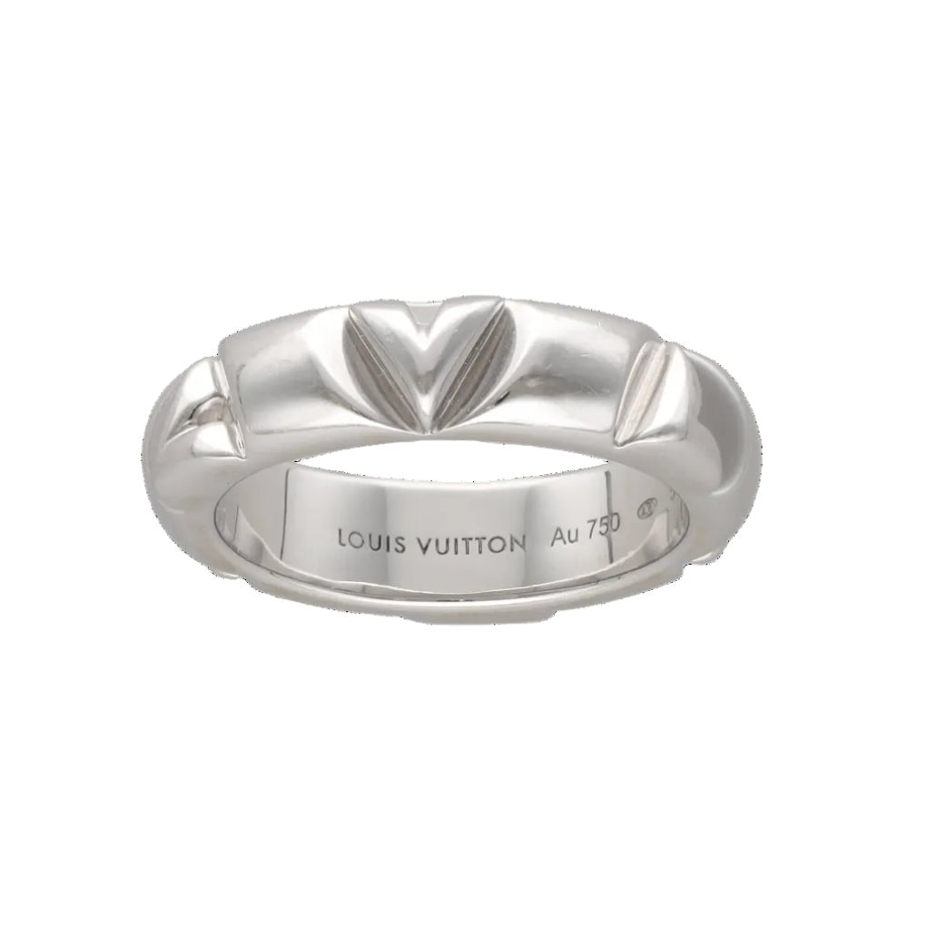 Bague Alliance LOUIS VUITTON "Volt" en or blanc - Castafiore