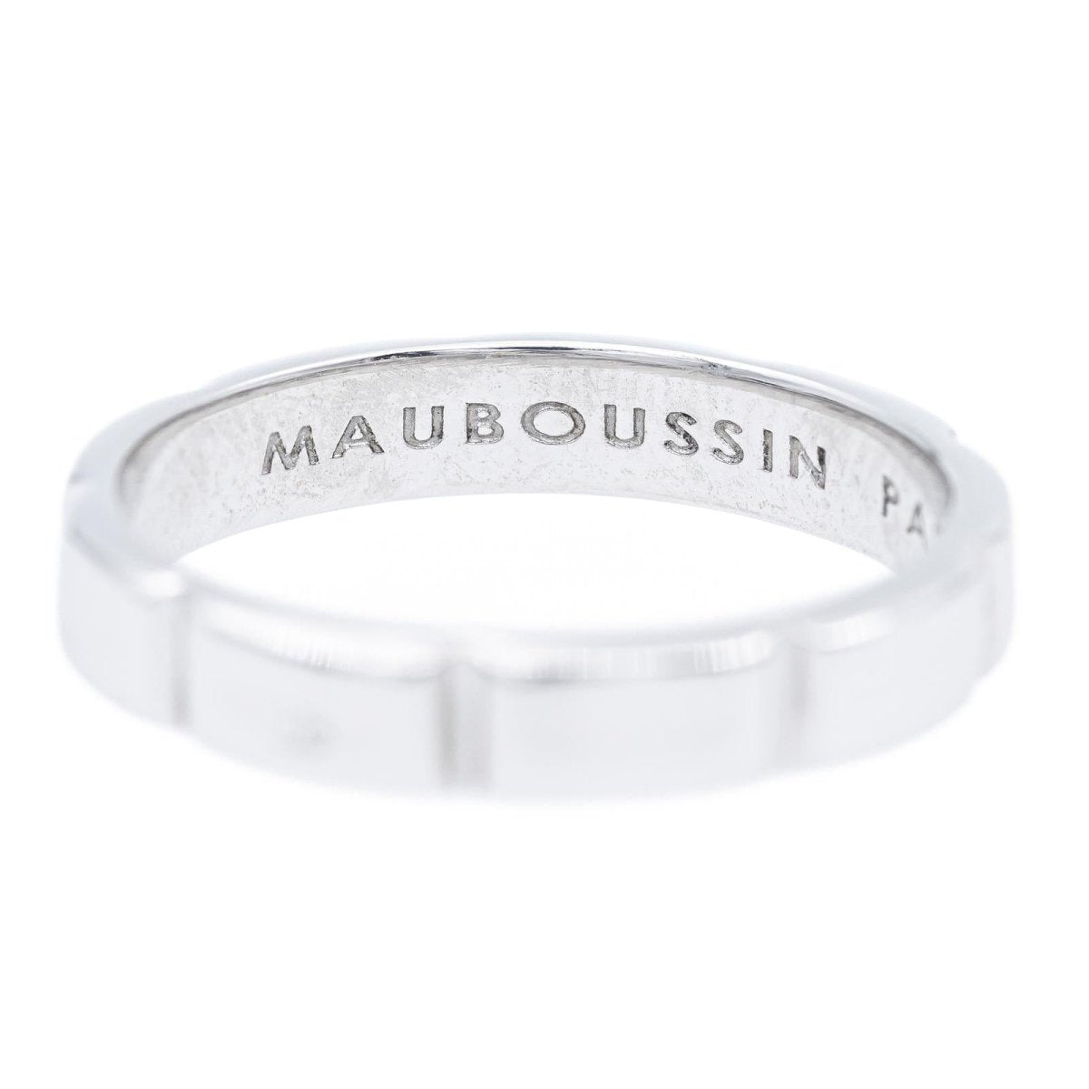 Bague Alliance MAUBOUSSIN "Amour de ma vie" en or blanc - Castafiore