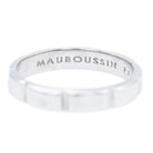 Bague Alliance MAUBOUSSIN "Amour de ma vie" en or blanc - Castafiore