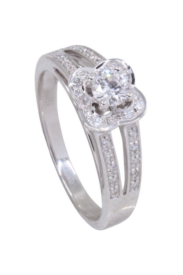 Bague Alliance MAUBOUSSIN "Chance of Love N°2" en or blanc et diamants - Castafiore