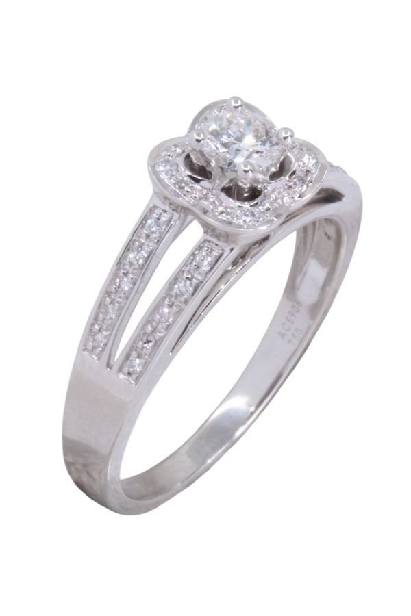 Bague Alliance MAUBOUSSIN "Chance of Love N°2" en or blanc et diamants - Castafiore