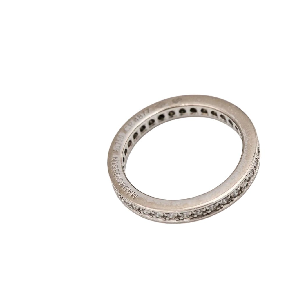 Bague Alliance MAUBOUSSIN en or blanc et diamants - Castafiore