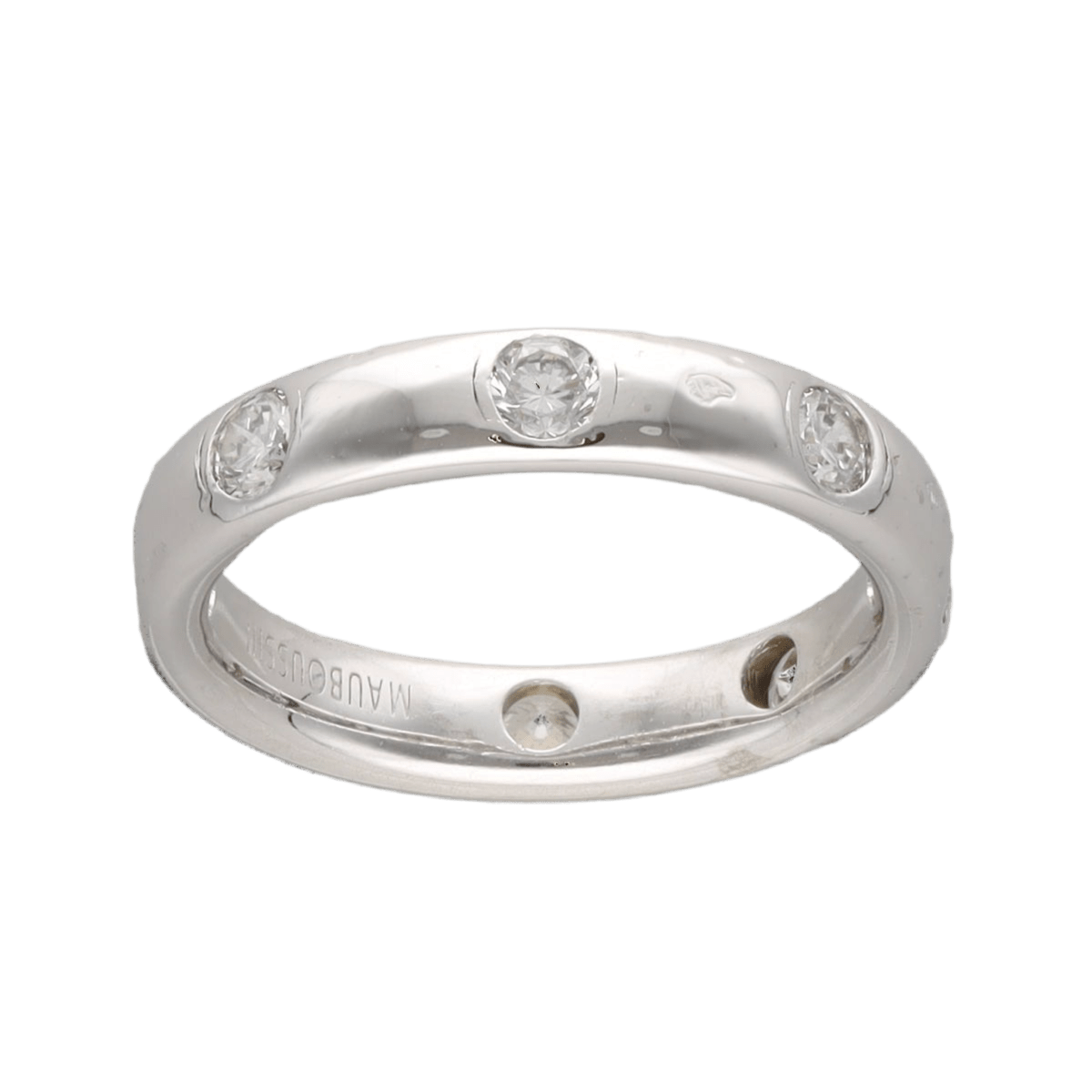 Bague Alliance MAUBOUSSIN en or blanc et diamants - Castafiore
