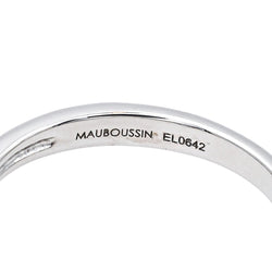 Bague Alliance MAUBOUSSIN "L'alliance du Nouveau Monde" en or blanc et diamants - Castafiore