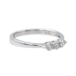 Bague Alliance MAUBOUSSIN "L'alliance du Nouveau Monde" en or blanc et diamants - Castafiore