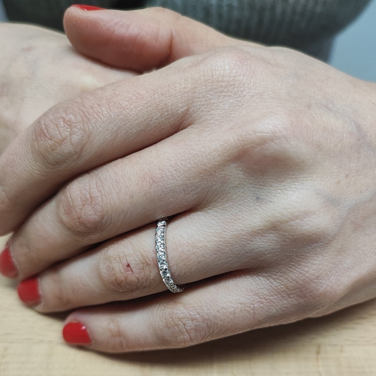 Bague Alliance MAUBOUSSIN "Passion & Fashion" en or blanc et diamants - Castafiore