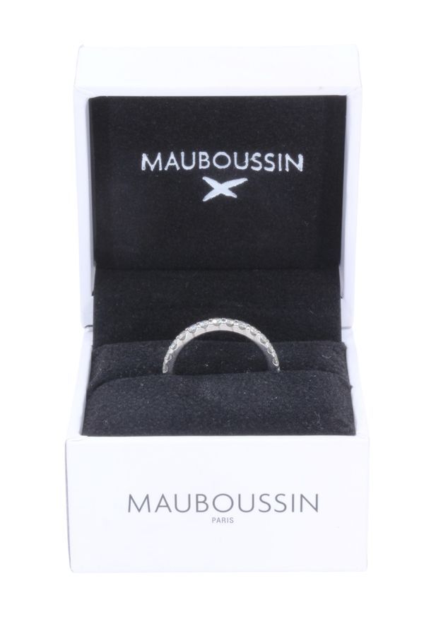 Bague Alliance MAUBOUSSIN "Passion & Fashion" en or blanc et diamants - Castafiore