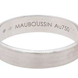 Bague Alliance MAUBOUSSIN "Ruban du bonheur mon amour" en or blanc - Castafiore