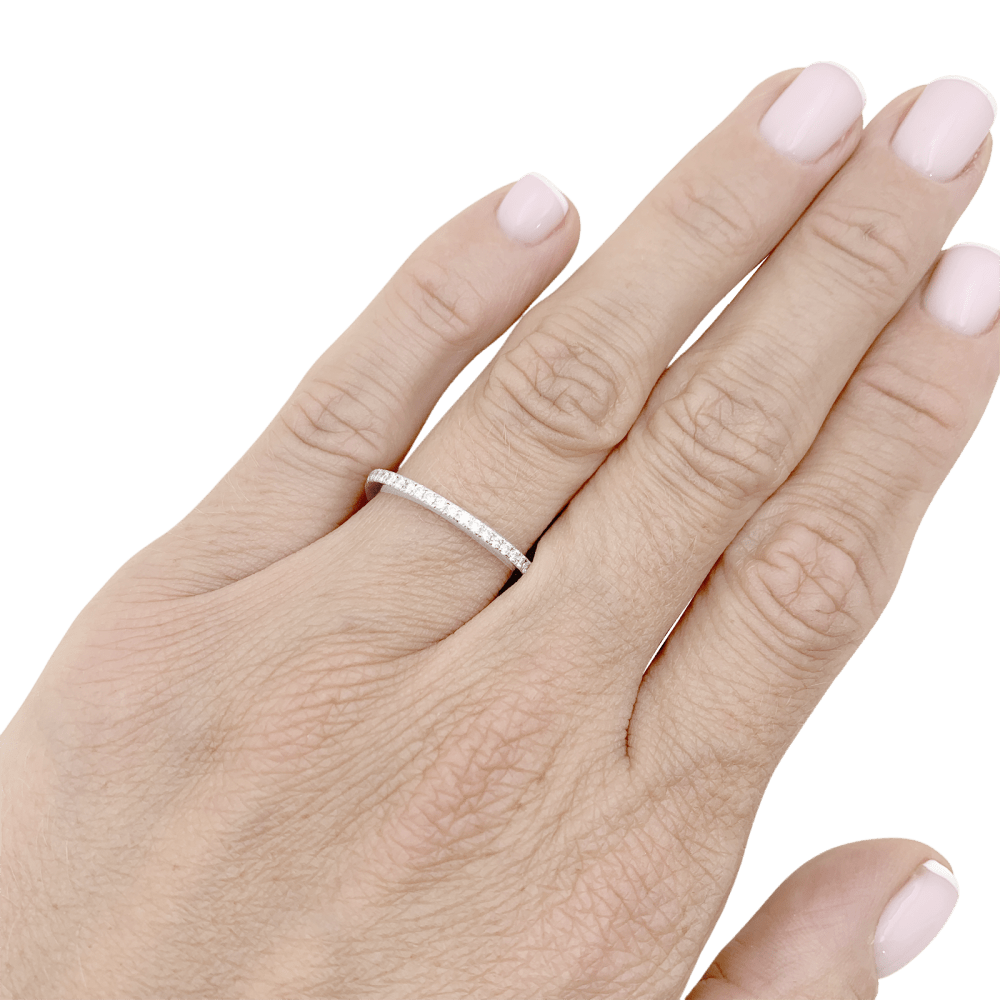 Bague Alliance MESSIKA "Émotion" en or blanc et diamants - Castafiore