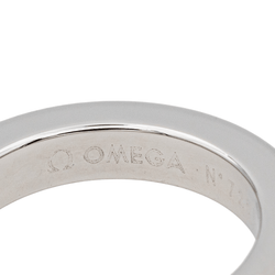 Bague Alliance OMEGA "Ruban confort" en or blanc et diamant - Castafiore