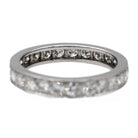 Bague Alliance Or blanc Diamant - Castafiore