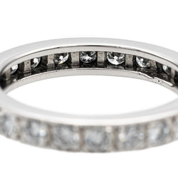 Bague Alliance Or blanc Diamant - Castafiore