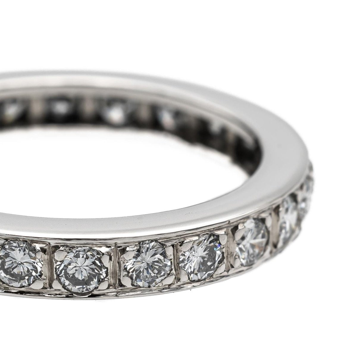 Bague Alliance Or blanc Diamant - Castafiore