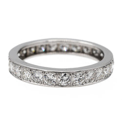 Bague Alliance Or blanc Diamant - Castafiore