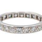 Bague Alliance Or blanc Diamant - Castafiore