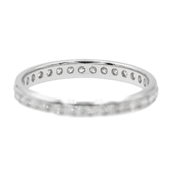 Bague Alliance Or blanc et Diamant - Castafiore