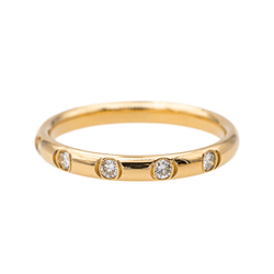 Bague Alliance Or jaune Diamant - Castafiore