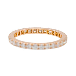 Bague Alliance Or Rose Diamant - Castafiore