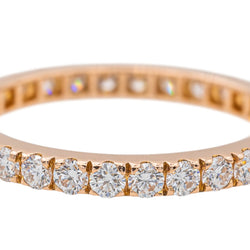 Bague Alliance Or Rose Diamant - Castafiore