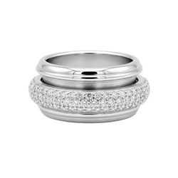 Bague Alliance PIAGET "Possession" en or blanc et diamants - Castafiore
