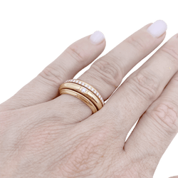 Bague Alliance PIAGET "Possession" en or rose et diamants - Castafiore