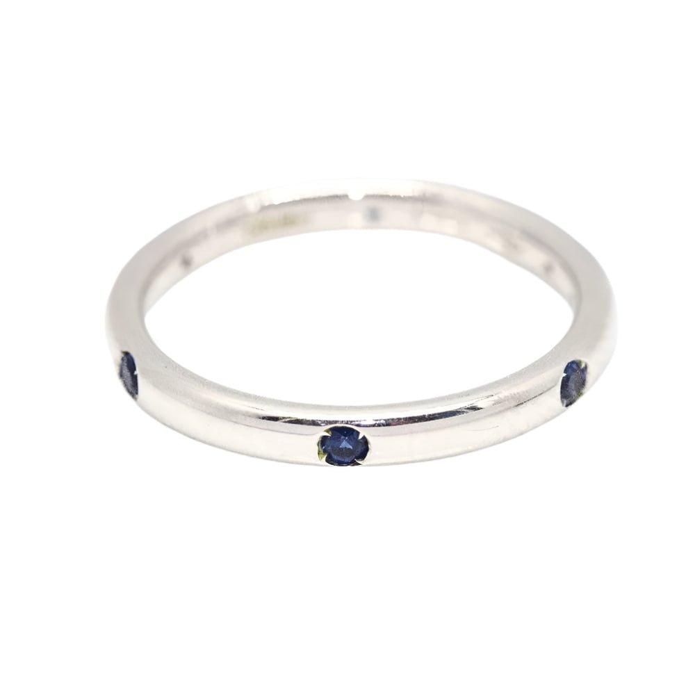 Bague Alliance POMELLATO en or blanc et saphir - Castafiore