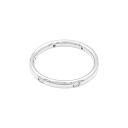 Bague Alliance POMELLATO "Lucciole" en or blanc et diamants - Castafiore