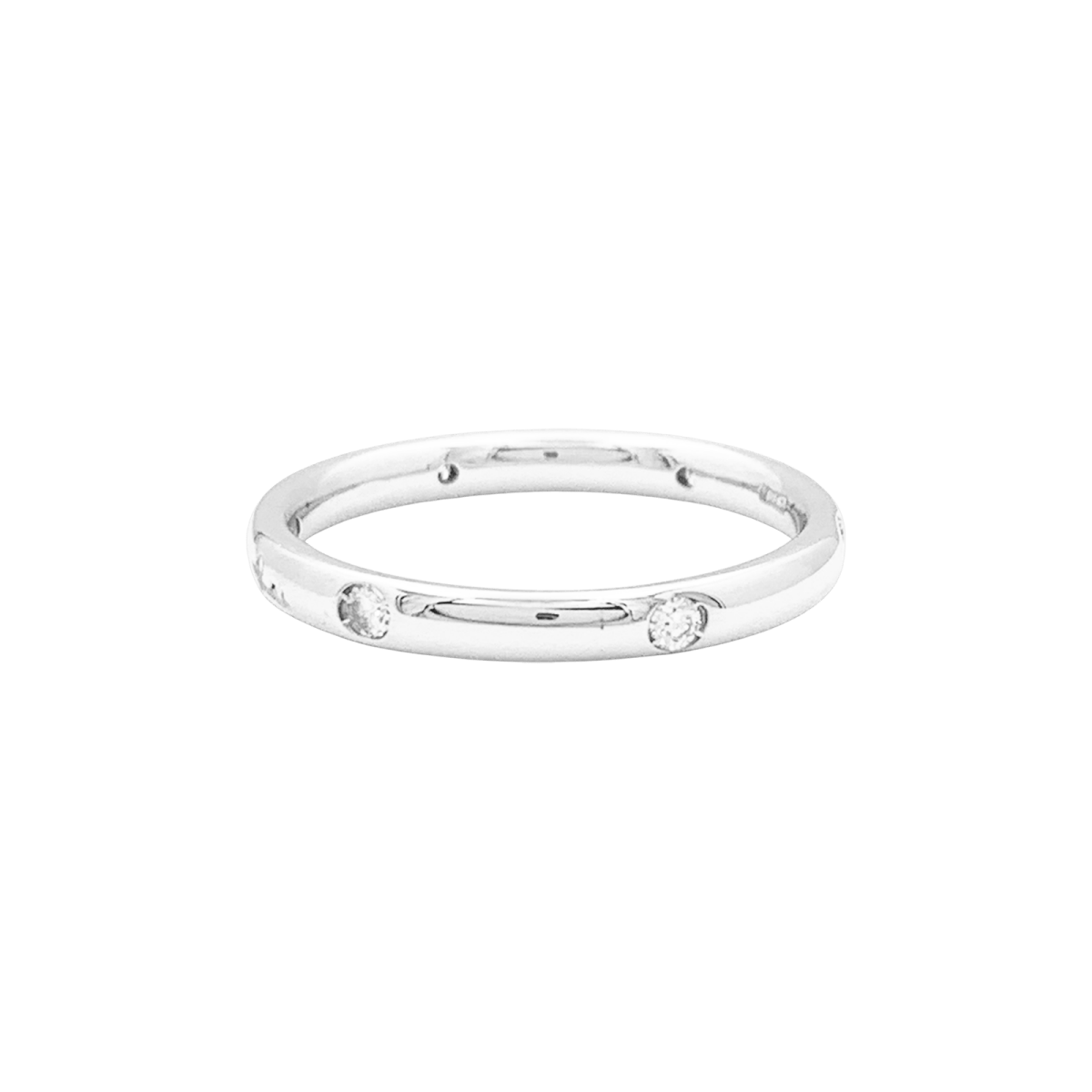 Bague Alliance POMELLATO "Lucciole" en or blanc et diamants - Castafiore