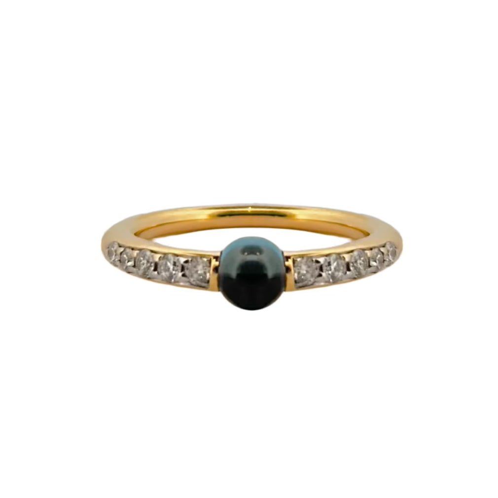 Bague Alliance POMELLATO "Mama non Mama" en or jaune, topaze et diamants - Castafiore
