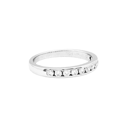 Bague Alliance TIFFANY & CO. "Setting" en platine et diamants - Castafiore