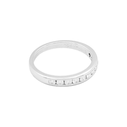 Bague Alliance TIFFANY & CO. "Setting" en platine et diamants - Castafiore