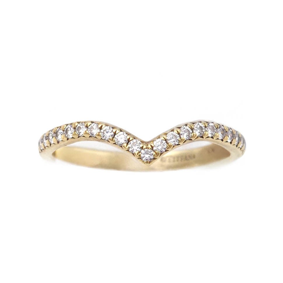 Bague Alliance TIFFANY & CO. "Soleste V" en or jaune et diamants - Castafiore