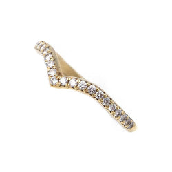 Bague Alliance TIFFANY & CO. "Soleste V" en or jaune et diamants - Castafiore