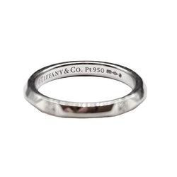 Bague Alliance TIFFANY & CO. "Tiffany True" en platine et diamants - Castafiore