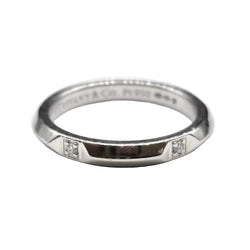 Bague Alliance TIFFANY & CO. "Tiffany True" en platine et diamants - Castafiore