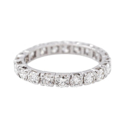 Bague Alliance tour complet Or blanc Diamant - Castafiore