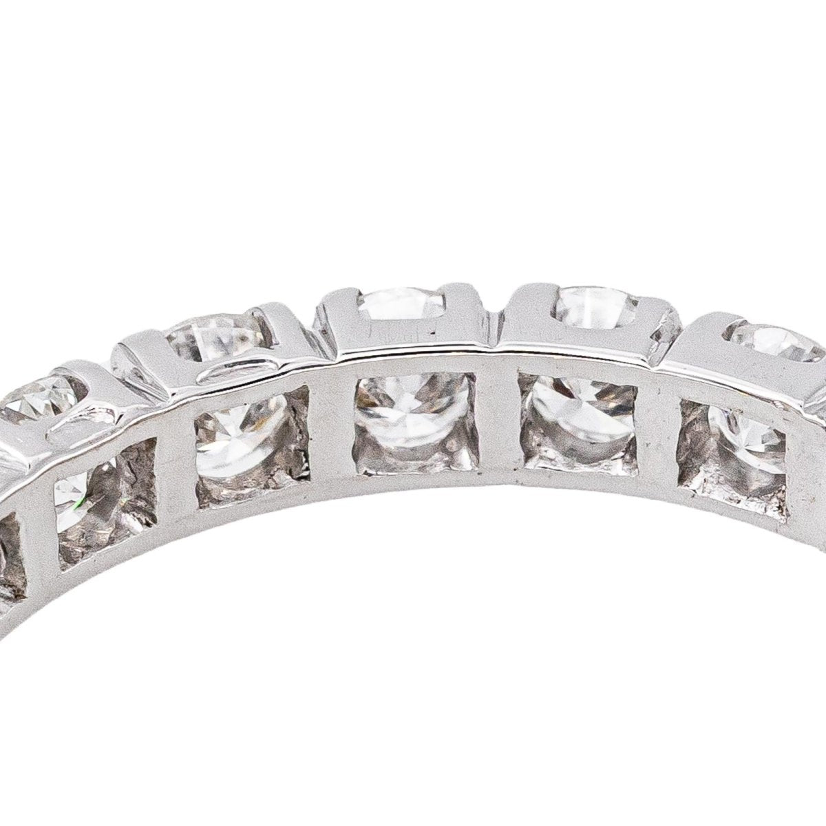 Bague Alliance tour complet Or blanc Diamant - Castafiore