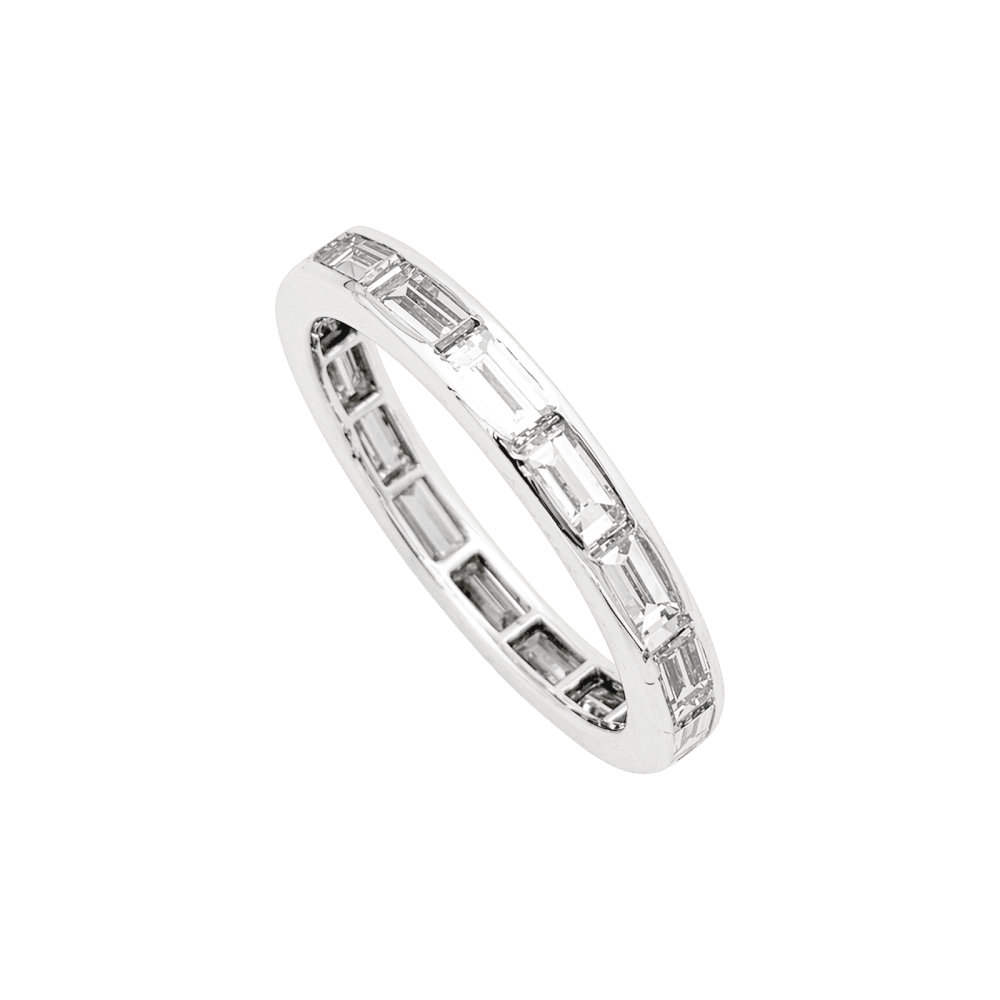 Ring Van Cleef & Arpels, "Romance" wedding ring, paltinium and diamonds chopsticks.