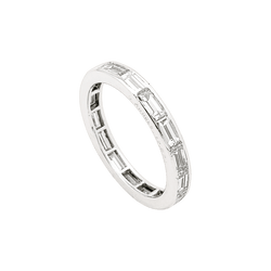 Ring Van Cleef & Arpels, "Romance" wedding ring, paltinium and diamonds chopsticks.