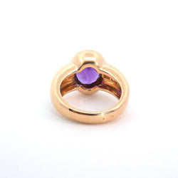Bague améthyste et diamants en or jaune 18k - Castafiore