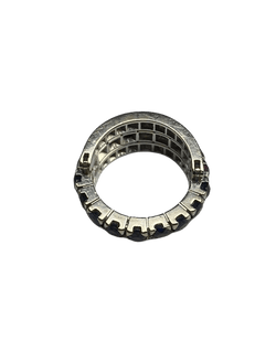 BAGUE AMOVIBLE OR 18K DIAMANTS RUBIS SAPHIRS (T.51) - Castafiore