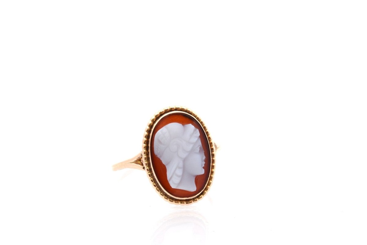 Bague ancienne camée en or - Castafiore