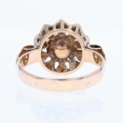 Bague ancienne couronne perle et diamants - Castafiore