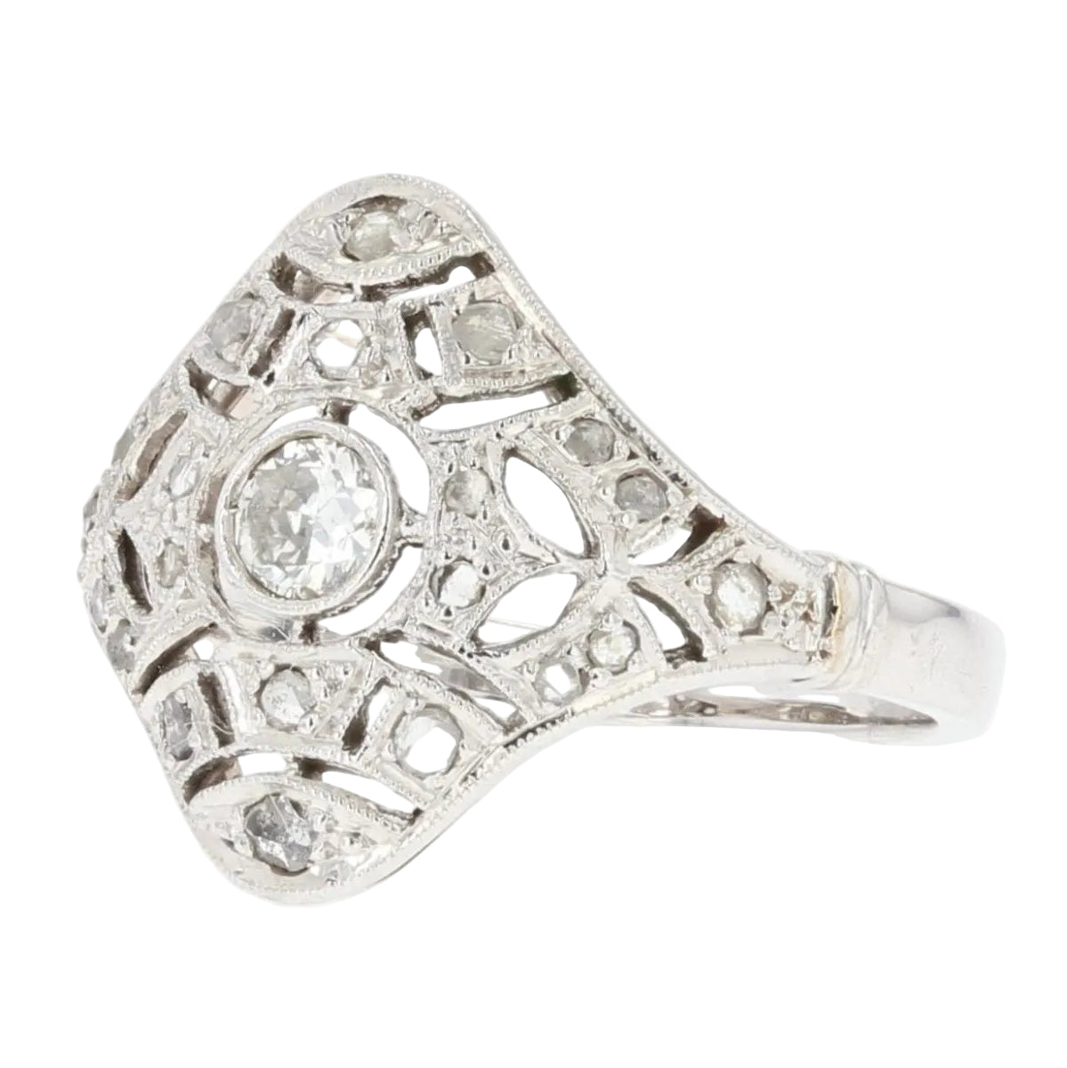 Bague ancienne diamants - Castafiore