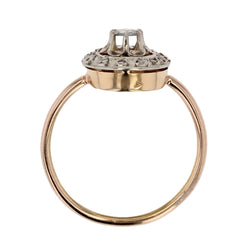 Bague ancienne diamants taillés en rose ronde - Castafiore